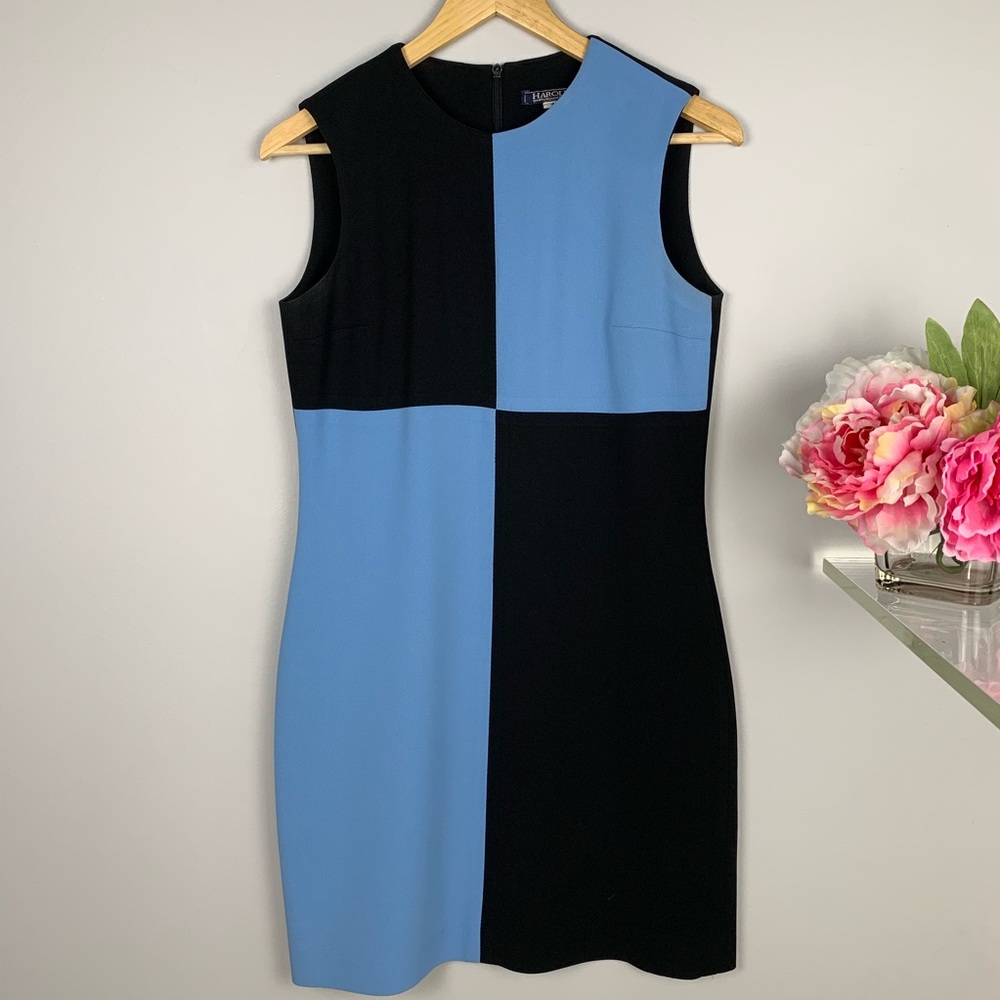 Harold’s shift color block dress